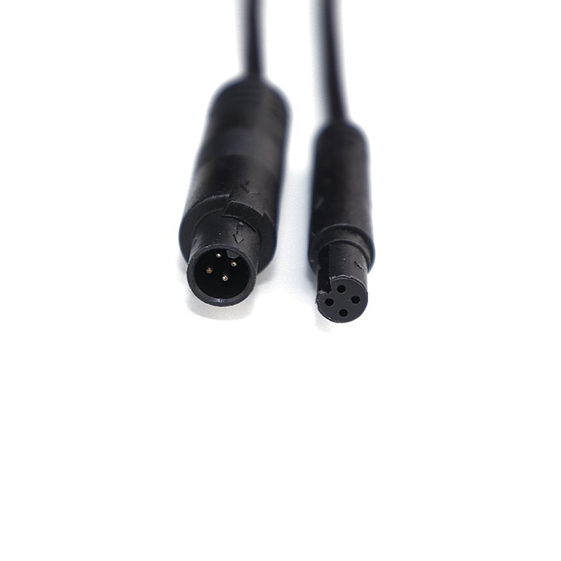 OEM 4pin Mini Din Amplifier Car CCTV Camera Cable Video Recorder Connectors Sensing Cable 4P Single End to Tail Extension Cable