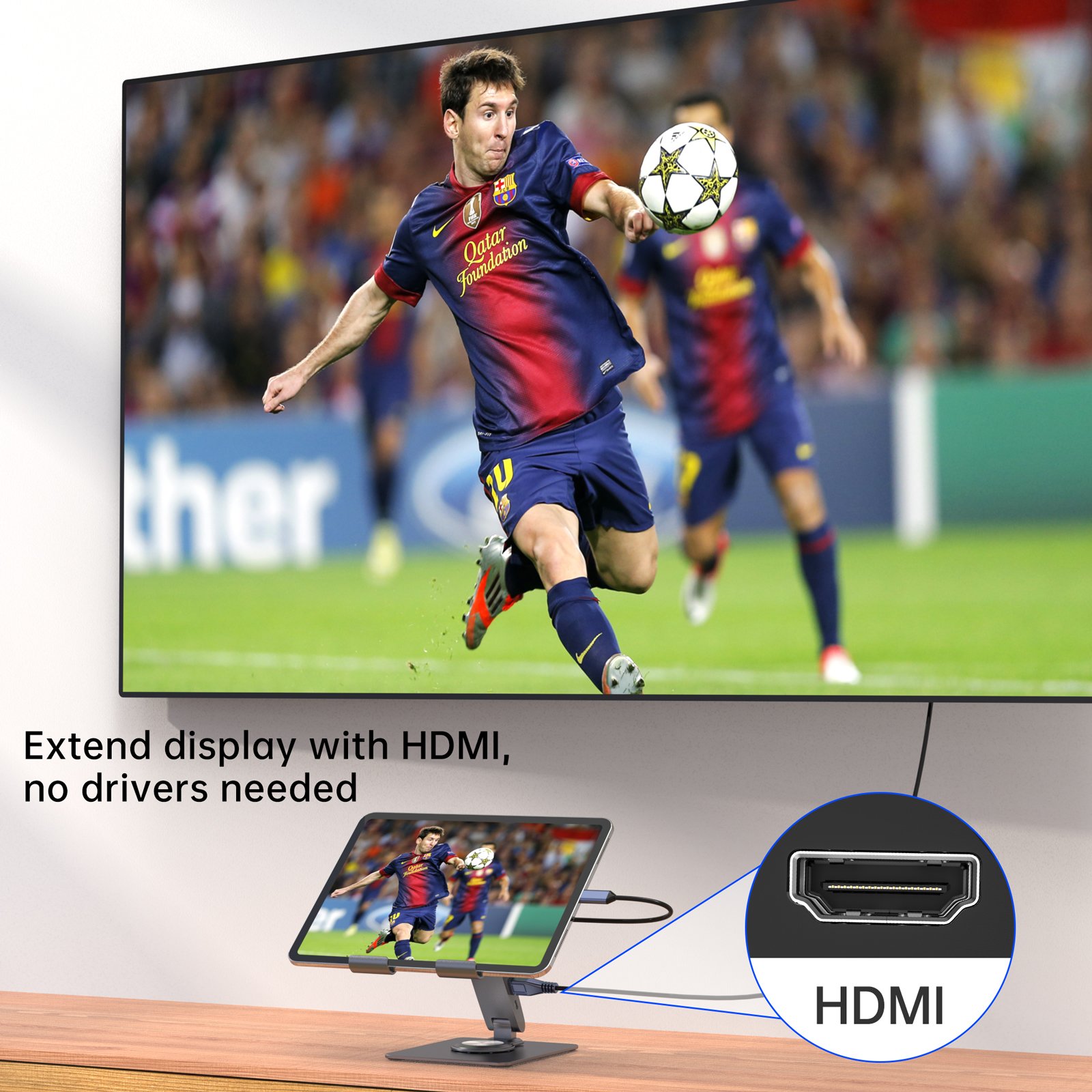 High Quality Cheap Portable Tablet Expansion Dock Stand Multiport Design For Convenient Connection With Accessories