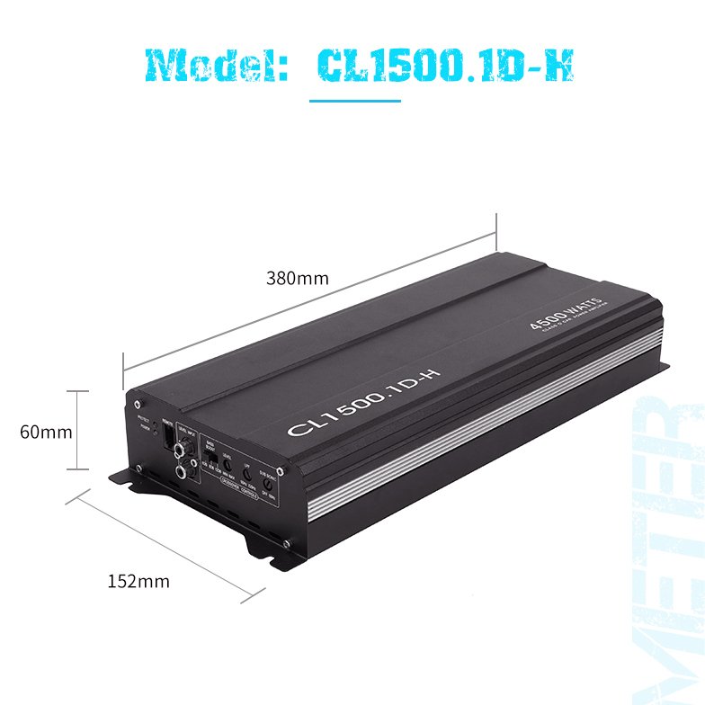 Suoer CL1500.1D-H 4500w Max Power High Power 1 Channel Car Amp Monoblock Class D Car Amplifier