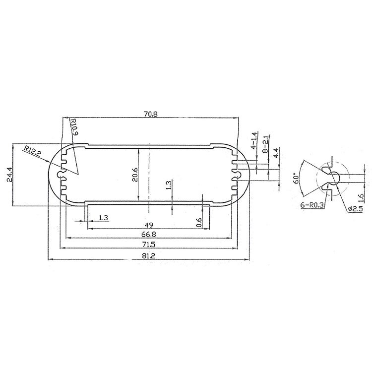 Metal Amplifier Connector Housing Professional Customization Aluminum Extrusion Car Mobile TV Receiver Box Electronic Enclosure