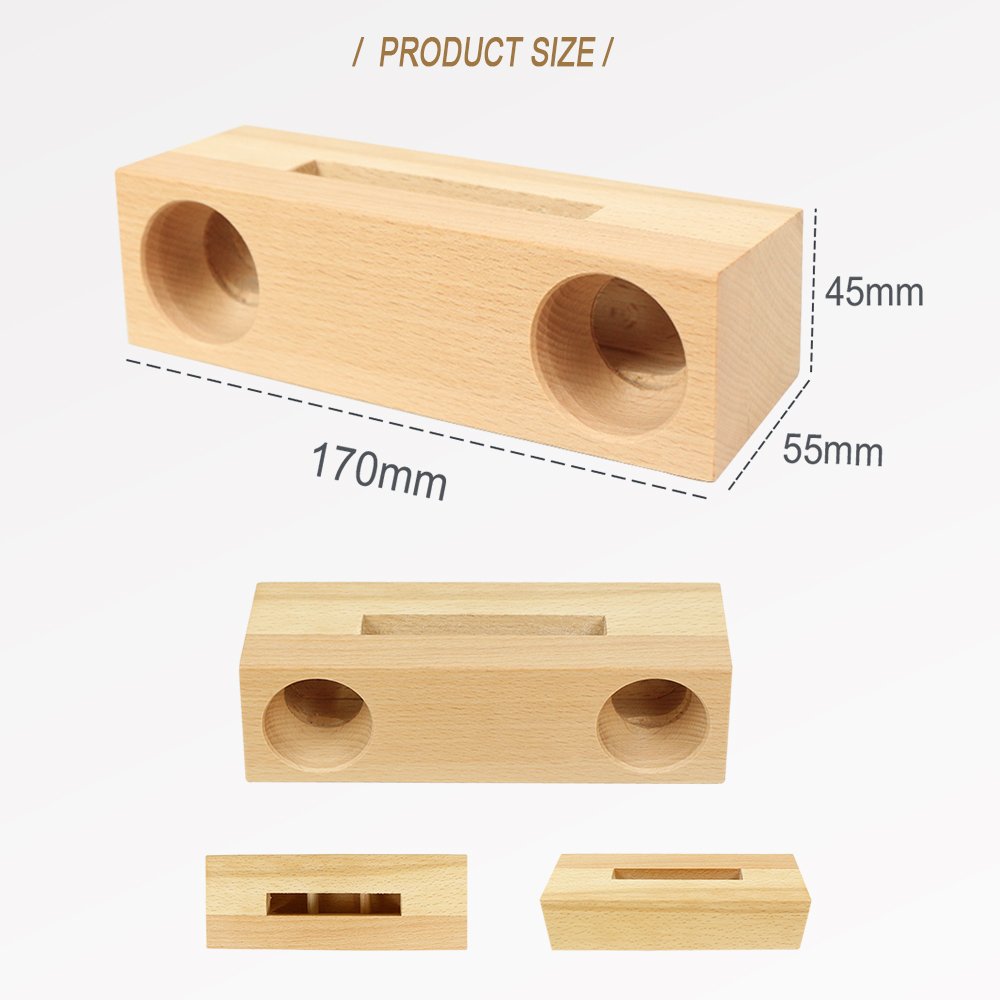 Luxury Quality Wooden Custom Logo Speaker Phone Accessories Loudspeaker Sound Amplifier