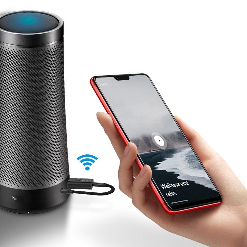 Bluetooth 5.0 Receive and Transmit 2-in-1 Wireless Speaker Headset Computer Convenient and Fast Car Bluetooth Speaker
