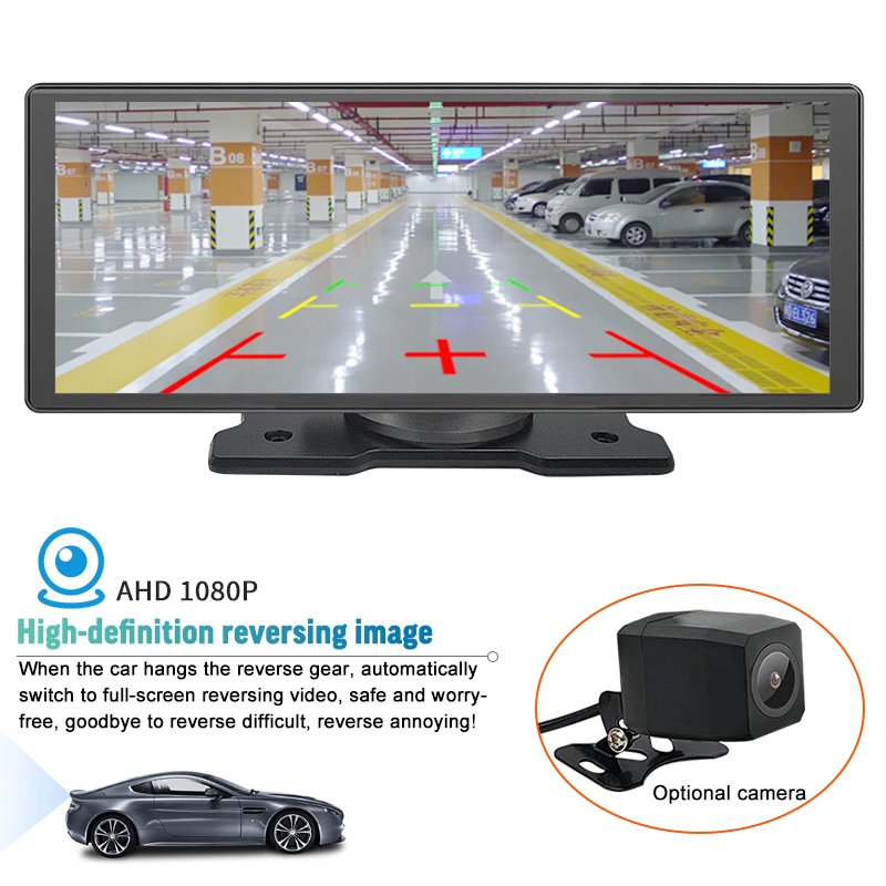 10.26 Inch 4K 1080P Android Systems Wireless CarPlay Car Dashcam Navigation Display with WIFI GPS