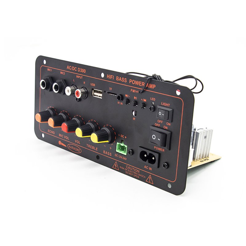 High Power 300W Car BT Power Amplifier Board D300 Home Audio K Song Outdoor Subwoofer Power Amplifier Board