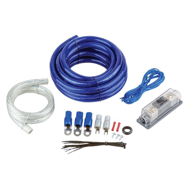 Hot Sale Subwoofer Amp Rca Power Cable and Fuse Holder Set 1500w Car Amplifier Install Wiring Kit