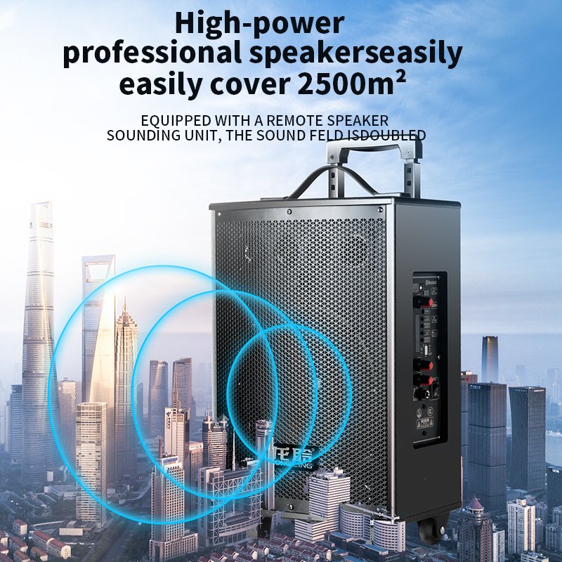 K1 Hot selling new smart portable handcar outdoor portable speaker outdoor karaoke player with karaoke system