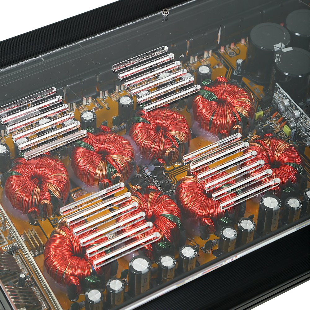 Teampie TP-5500.1D Acrylic Cover Car Amp Basshead Amplifier Lowbass SPL Amp