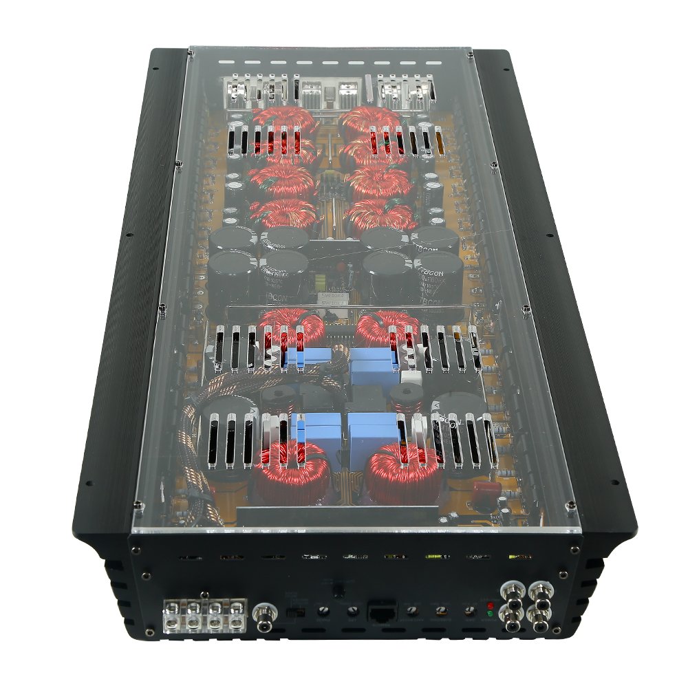 Teampie TP-5500.1D Acrylic Cover Car Amp Basshead Amplifier Lowbass SPL Amp