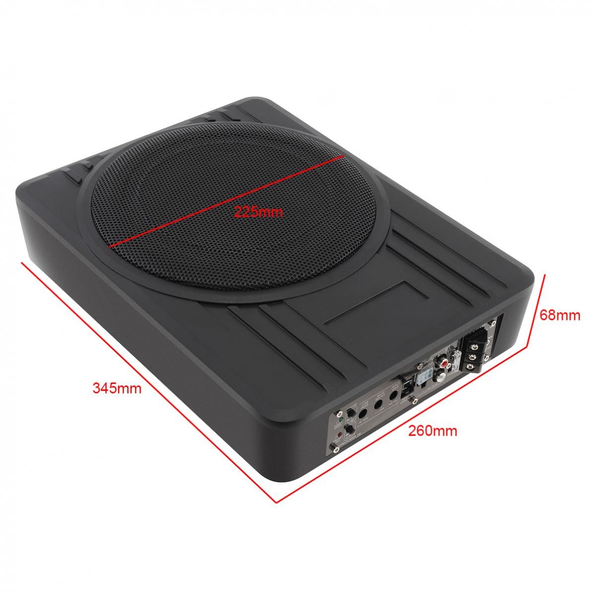 10 Inch Car Ultra-thin Subwoofer Ative Power Auto Slim Subwoofer 12V Big Power Amplifier Slim Car Subwoofer