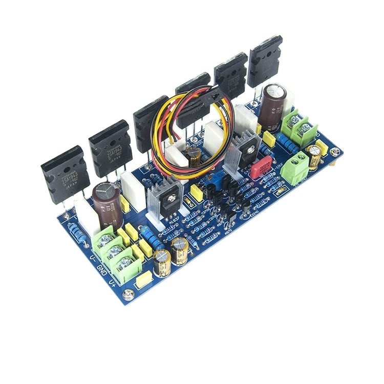 300W Mono Power Amplifier Board With Original New 6PCS Mosfet 5200 1943 High Power Tube 1943 5200 Amplifier Board 300 Watt