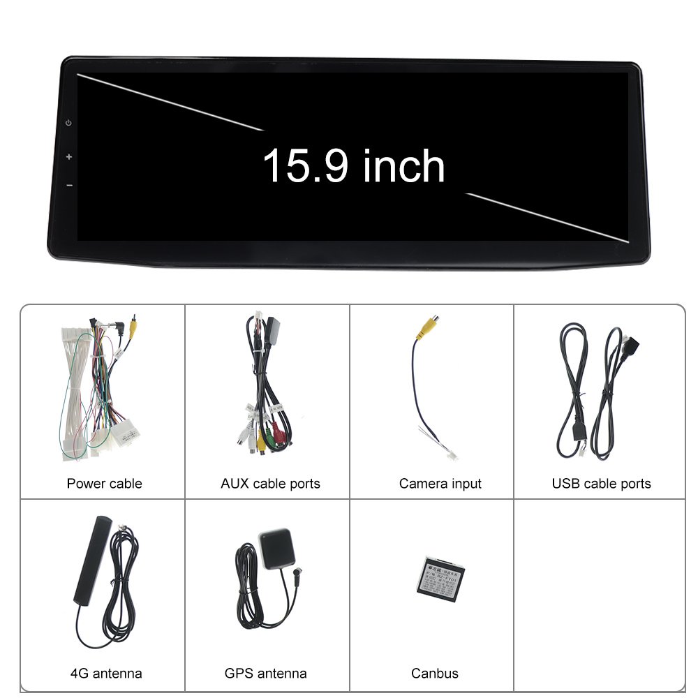 15.9" Carplay Head Unit for Toyota Sienna 2021-2024 Touch Screen GPS Multimedia Video Auto Electronics Car Radio