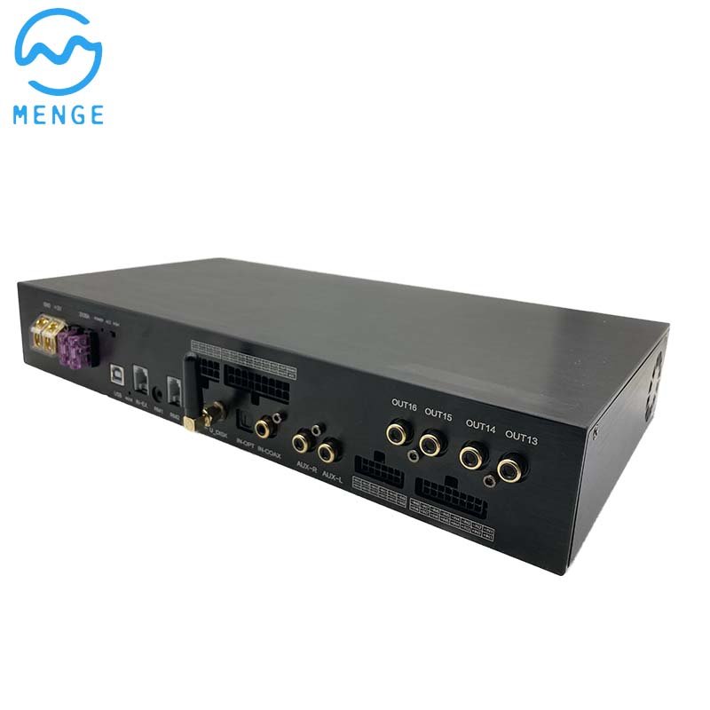 Car Amplifiers Car Dsp 12 Channel 1200W Audio Amplifier Vehicle Subwoofer Bass Amplifier Enclosure Auto Sound