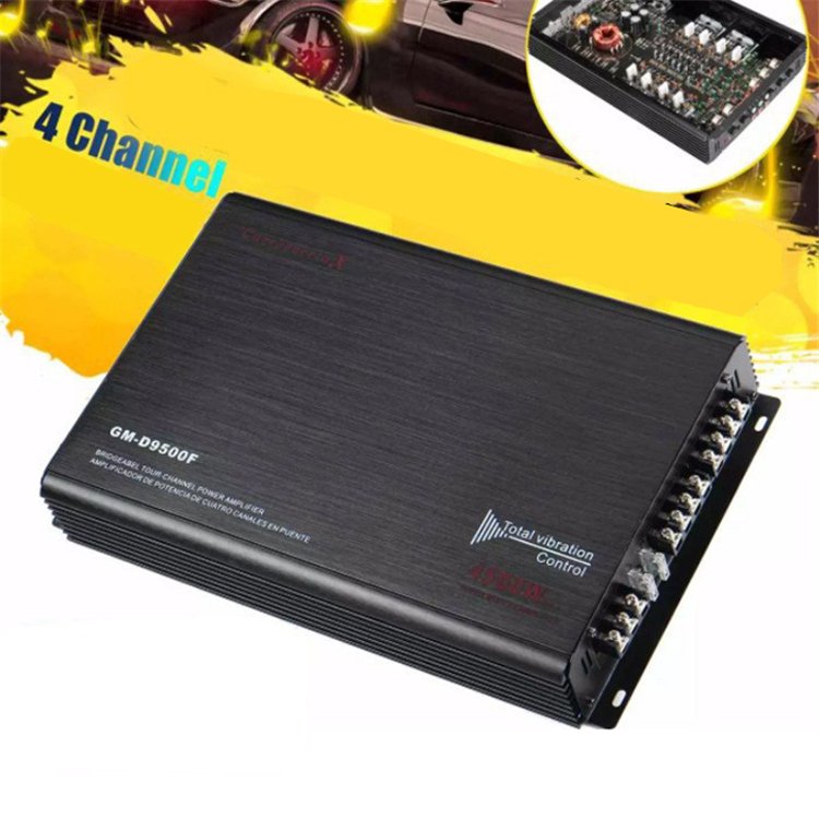 Factory Car Audio Power Amplifier 12V Class AB Car Amplifier 4-channel(GM-D9500F)