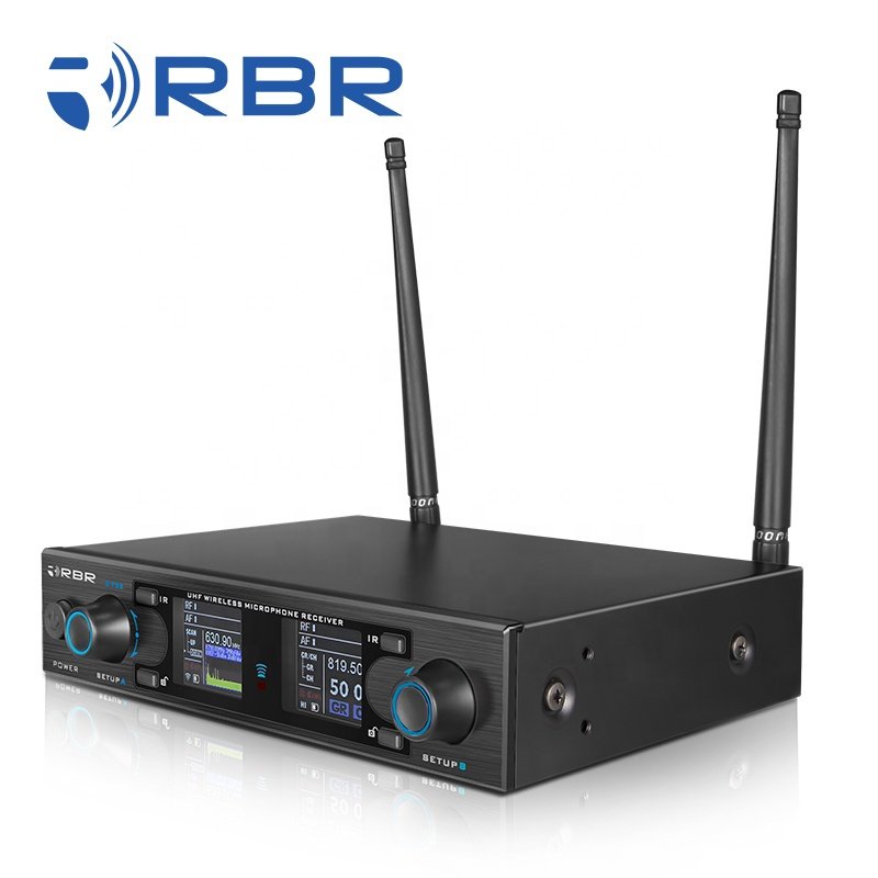 Rechargeable Handheld Design d733 Digital Professional UHF Wireless Microphone Mic System