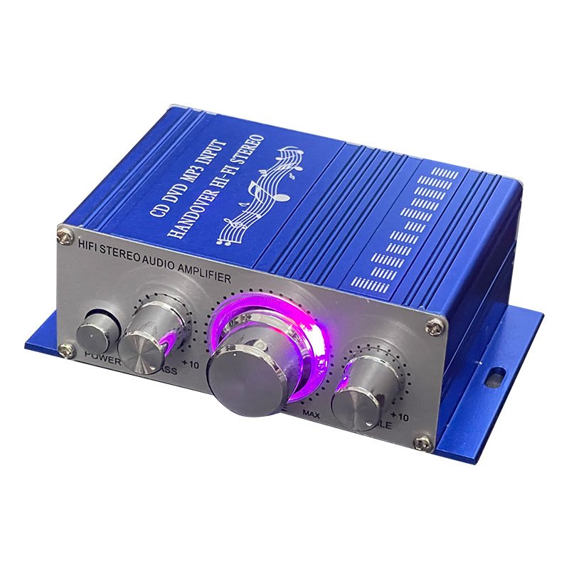 HY 2001 Hi-Fi 12V Mini Car Stereo Amplifier 2-Channel Auto Audio Digital Amplifier Equalizers Class AB Class B Combination KTV