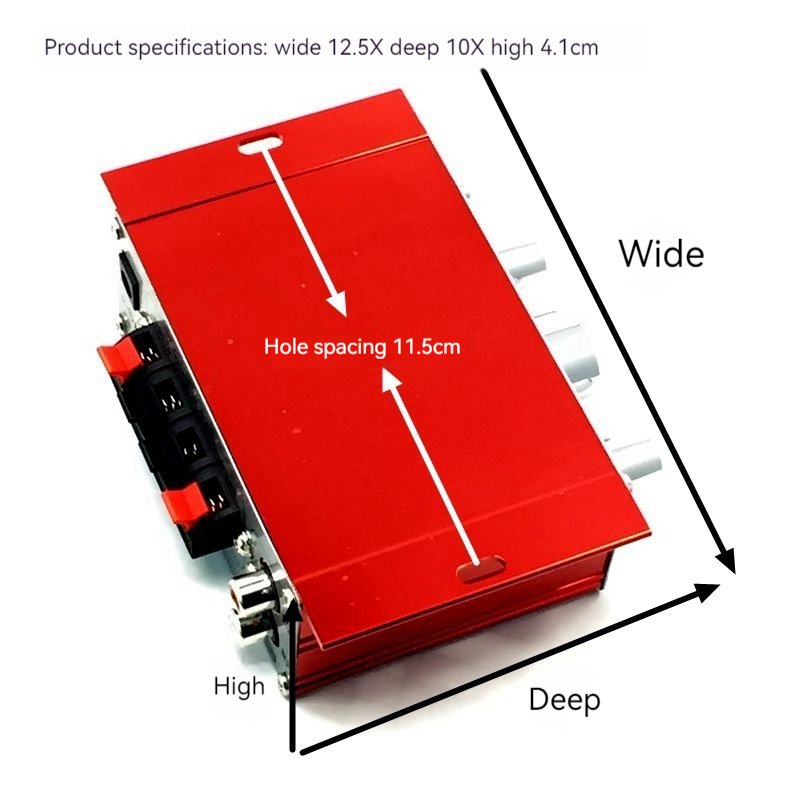 HY 2001 Hi-Fi 12V Mini Car Stereo Amplifier 2-Channel Auto Audio Digital Amplifier Equalizers Class AB Class B Combination KTV