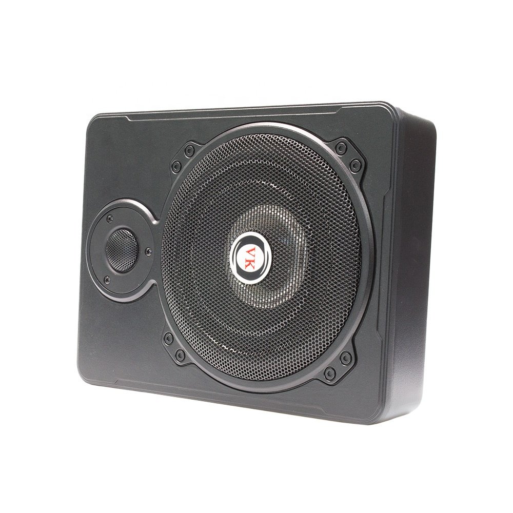 VK New Model 10 Inch 600W Auto Under Seat Thin Active Subwoofer Slim Amplifier Subwoofer Underseat Car Subwoofer Slim 10 Inch