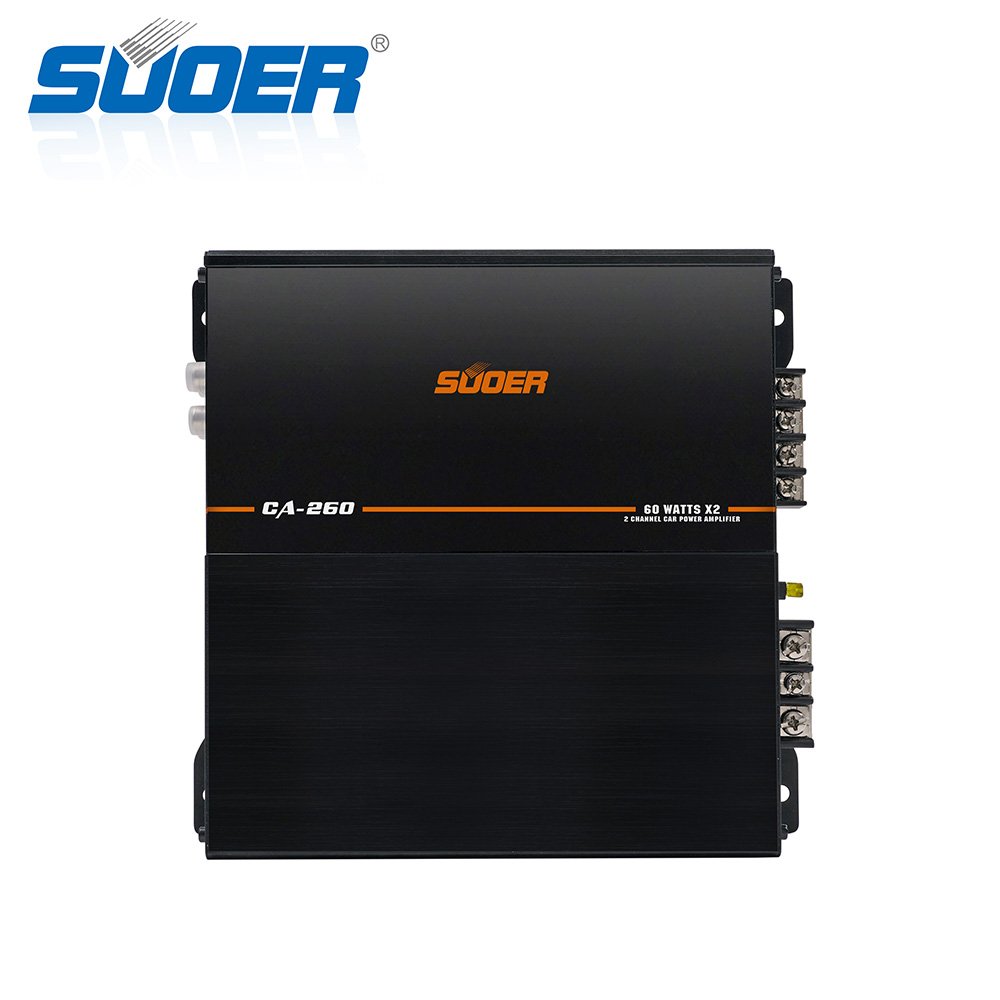 Suoer CA-260 Amplifier 12v Amplifier Car Sound Amplifier C-236 3800W 2 Channel Powerful Car Bass AMP