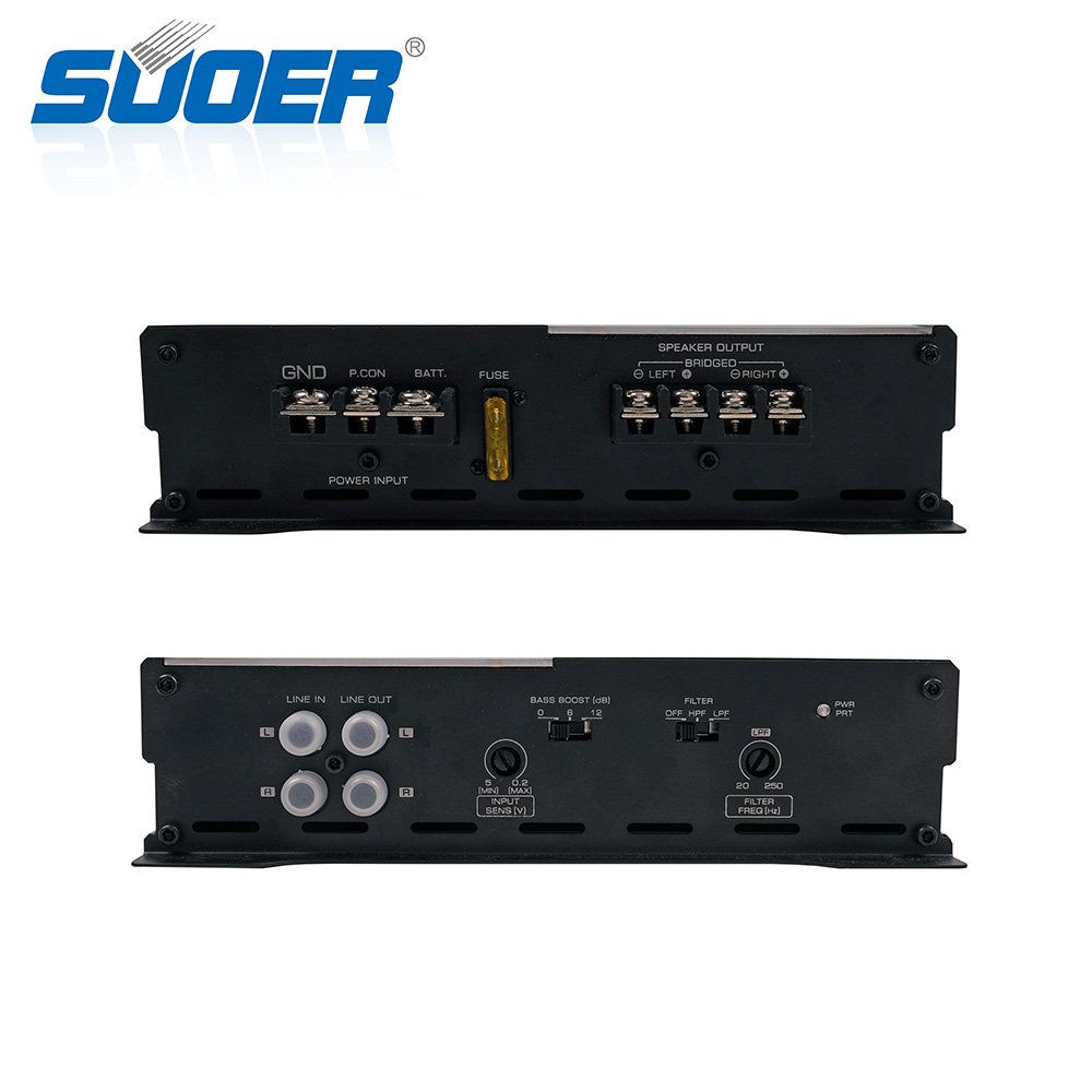 Suoer CA-260 Amplifier 12v Amplifier Car Sound Amplifier C-236 3800W 2 Channel Powerful Car Bass AMP