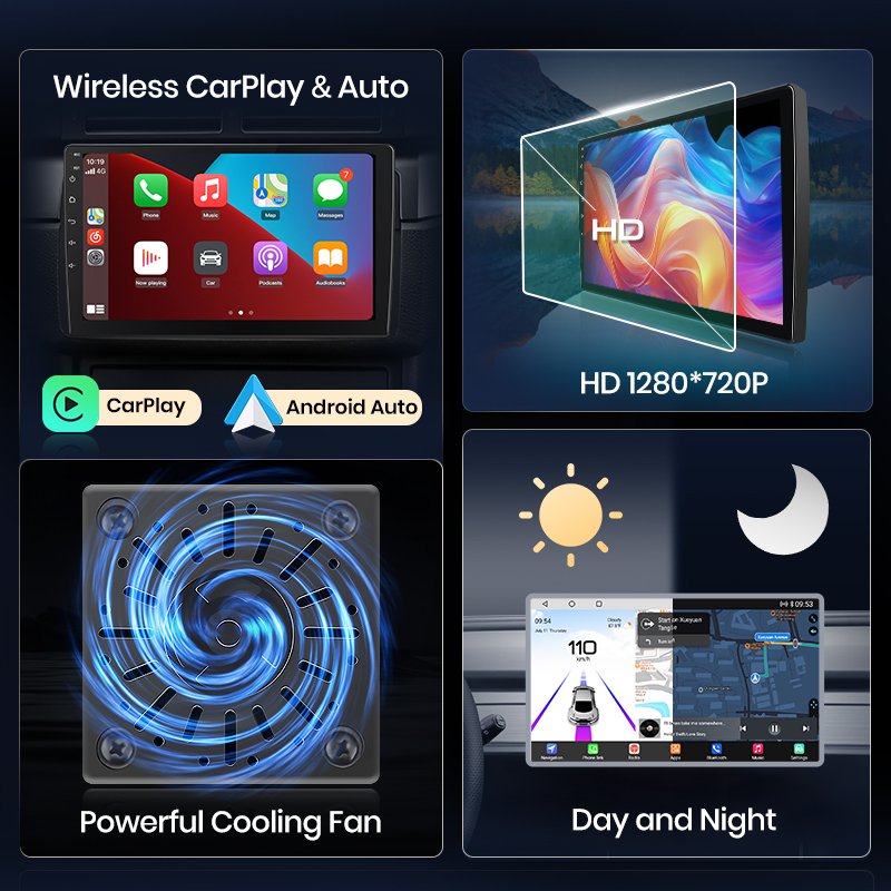 Junsun Qualcomm Chip Android Car Radio for Toyota Yaris 2012-2017 8 Core Wireless Apple CarPlay Autoradio Stereo Car Screen