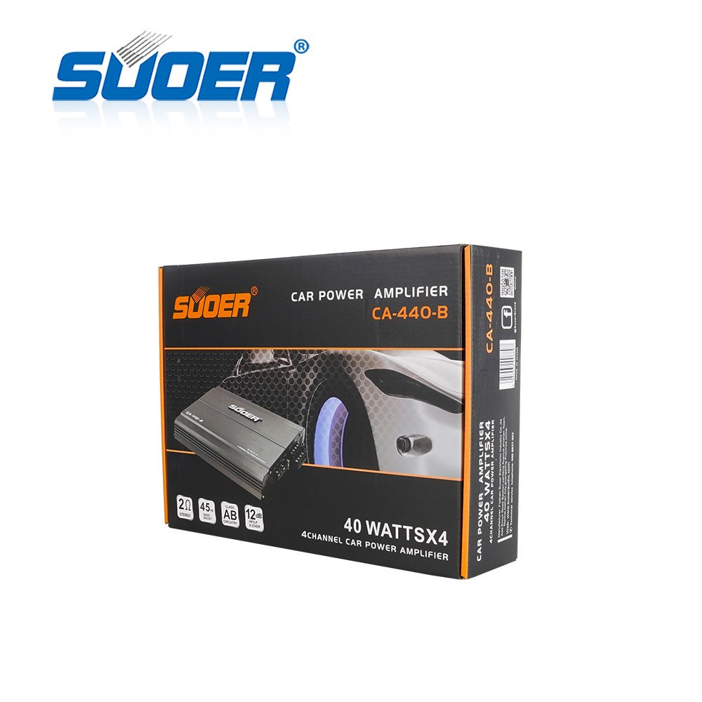Suoer CA-440-B 4*40wats Normal Series Car Amplifier Classic Series Car Amplifier