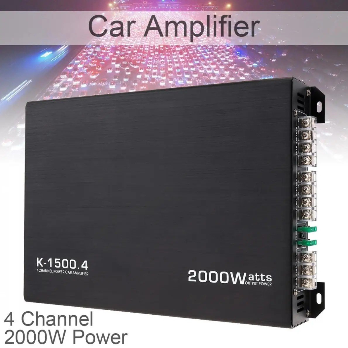 Wholesale Professional Car Amplifier 12v 5800W Class AB Full Rang Power Amplifier 4 Channel Car Audio Amplifier