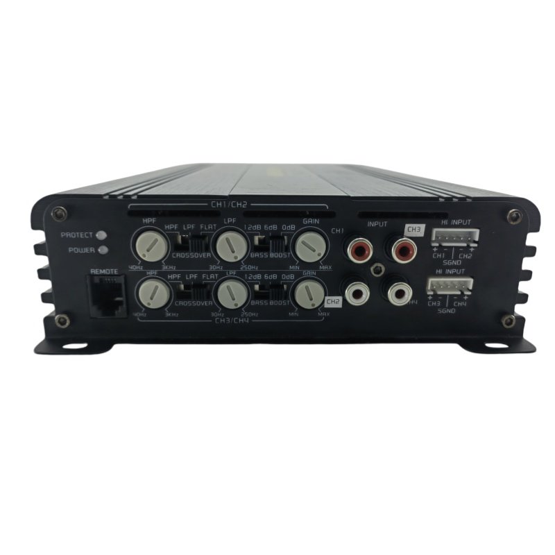 Factory Direct Sales Small Class AB Professional 80 Watt Stable DCompact Size Car Amplifier Car Audio Amplifier 4 Channels 80.4