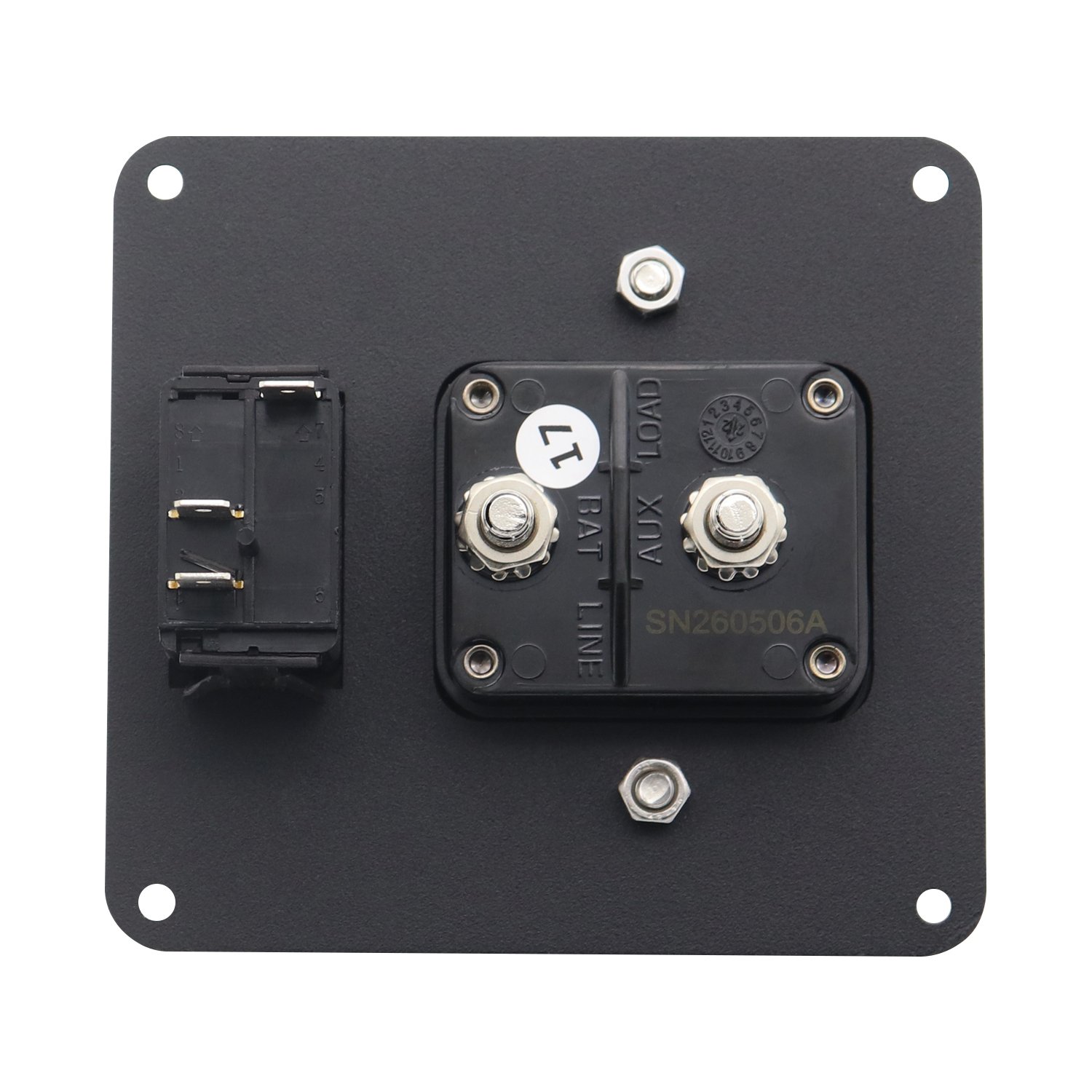 RV Boat E9 Waterproof Circuit Breaker Resettable 1/4" Studs Ignition Protected for Battery or DC Sound Amplifier System, 200A