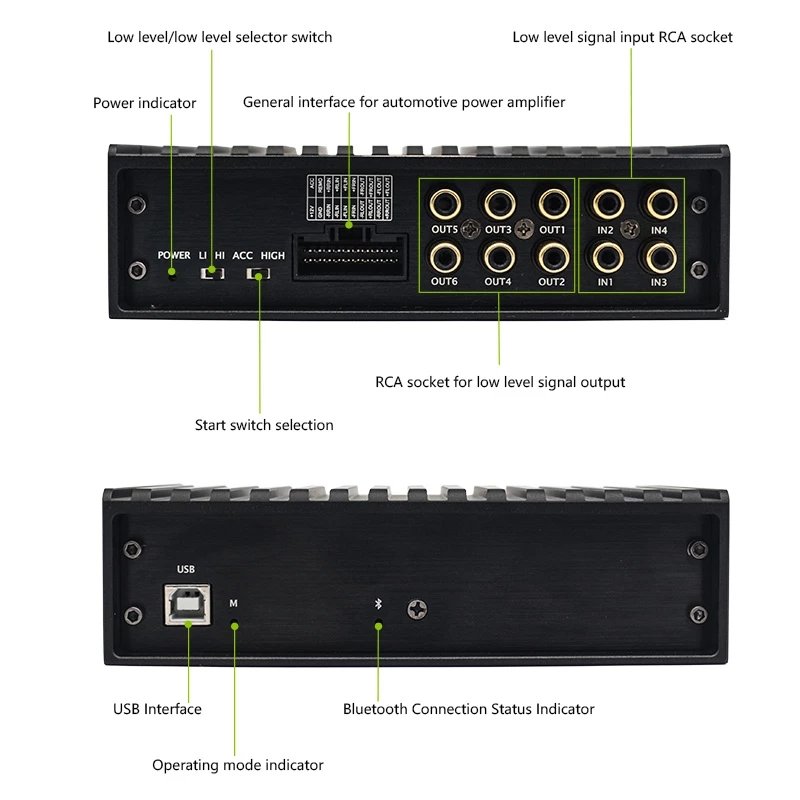 Dsp Processor Car Audio 4 Channel Amplifier Dsp Car Audio Processor