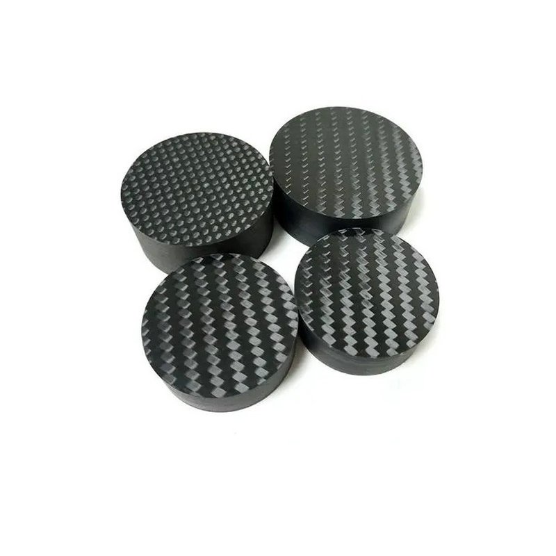 Custom 3K Carbon Fiber Speaker Stand Feet Pad Damping Pad for Amplifier Stand HIFI Shock Absorbers and Speaker with Spike Audio
