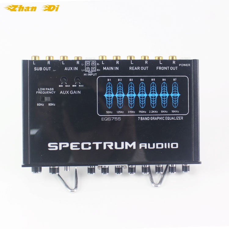 Factory Direct Selling 7-Band Graphic Equalization Pre Amplifier with Frequency Sub Subwoofer 12V High Fidelity Car Equalizer