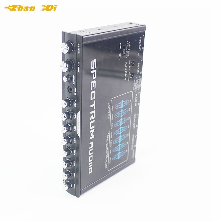 Factory Direct Selling 7-Band Graphic Equalization Pre Amplifier with Frequency Sub Subwoofer 12V High Fidelity Car Equalizer