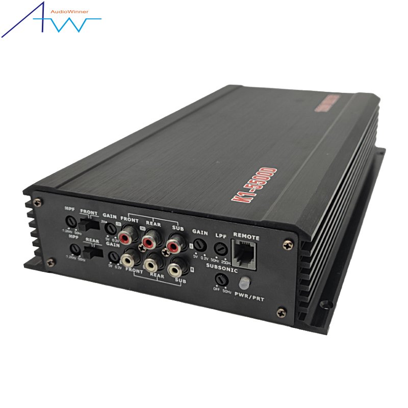 12V Power 5000W Speaker Amplifier Class AB Digital 5 Channel Amp Car Audio Mini Car Amplifier