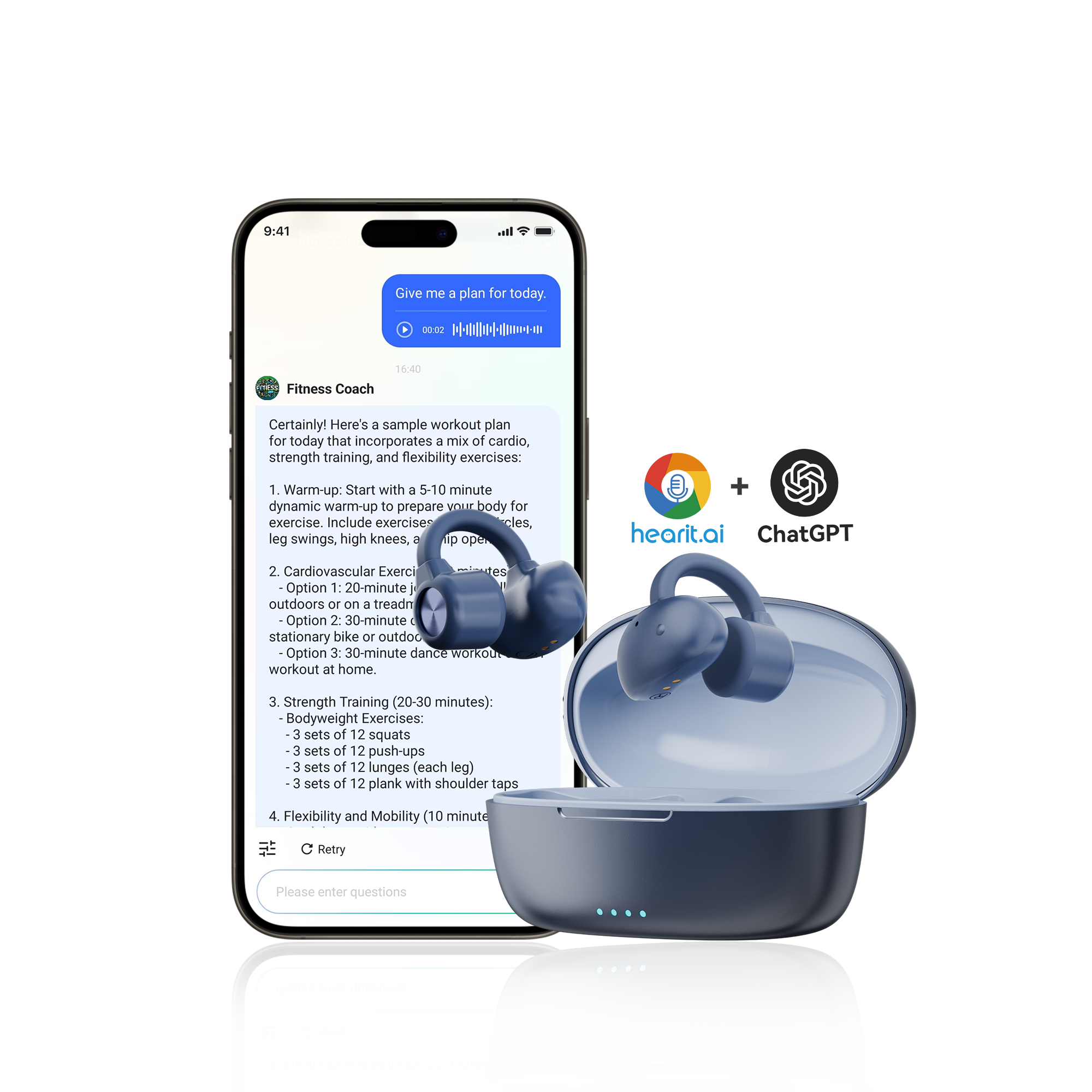 NLP Ear Headsets ai head set Voice Recognition Technology Headphones headphones with microphone wired Voice Controlled