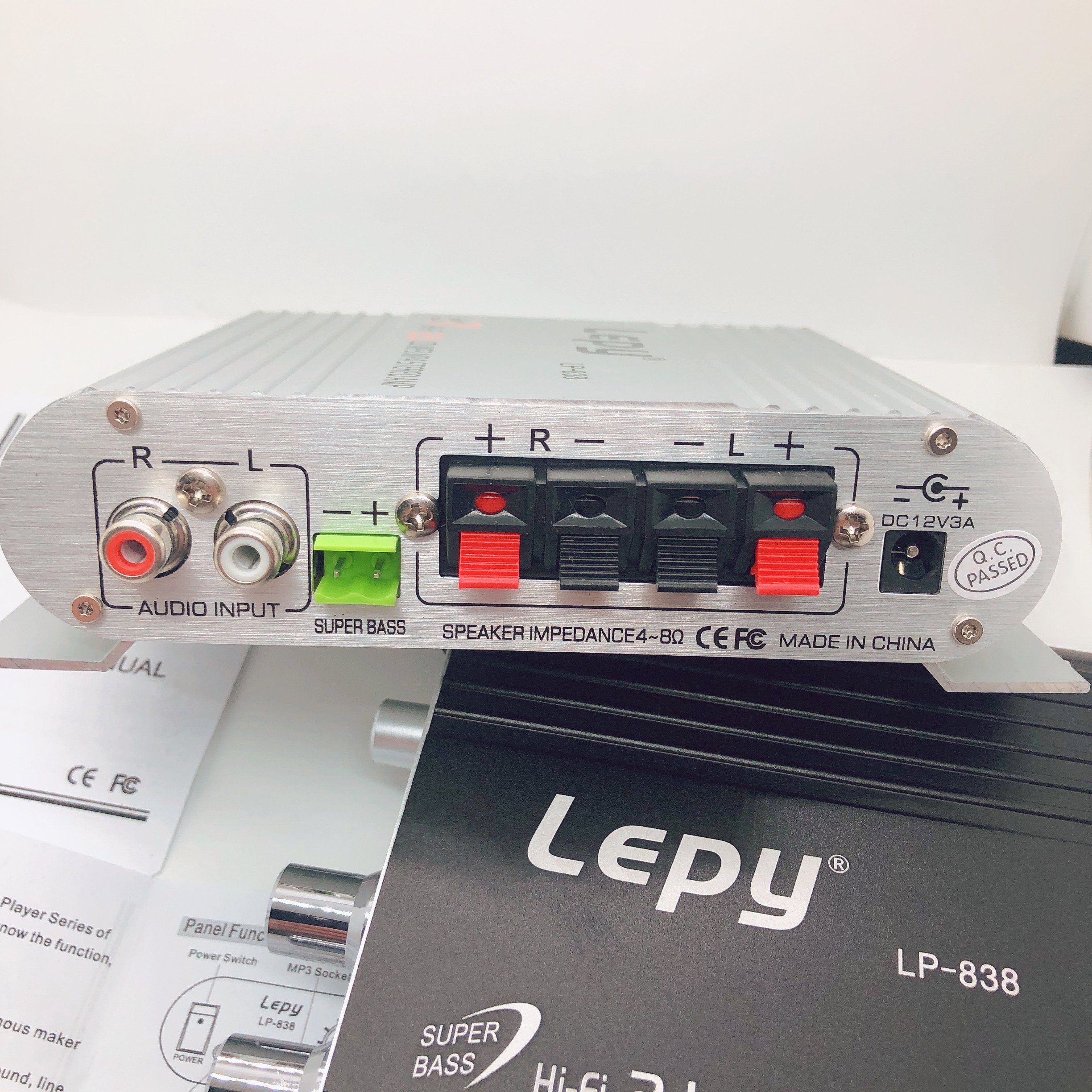 LP-838 LP838 HIFI Stereo Amplifier Super Bass Roller Booster 12v 20W*2 MP3 MP4 Car Stereo Player Auto Sound Subwoofer Amplifier