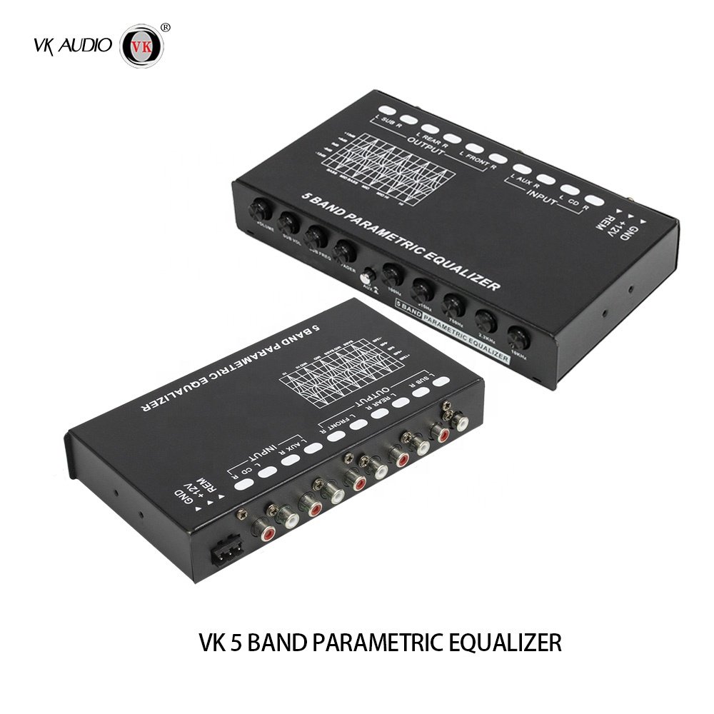 Car Amplifier 12V Class D AB Parametric Equalizer 7-Band Multifunction 5 Band Car Parametric Equalizer