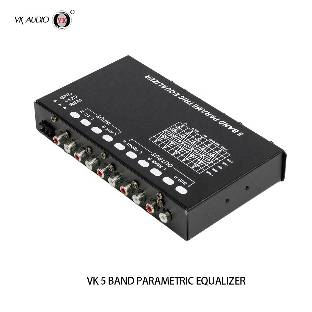 Car Amplifier 12V Class D AB Parametric Equalizer 7-Band Multifunction 5 Band Car Parametric Equalizer