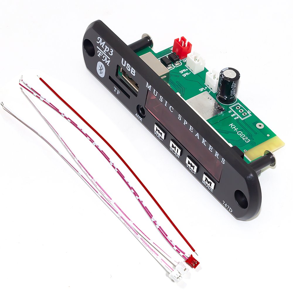 Car FM Radio Blue Tooth 5.0 USB MP3 Player Decoder Board With Amplifier