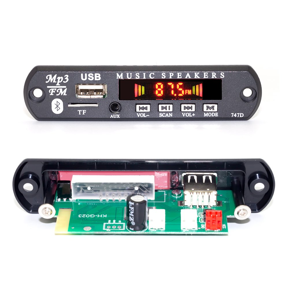 Car FM Radio Blue Tooth 5.0 USB MP3 Player Decoder Board With Amplifier
