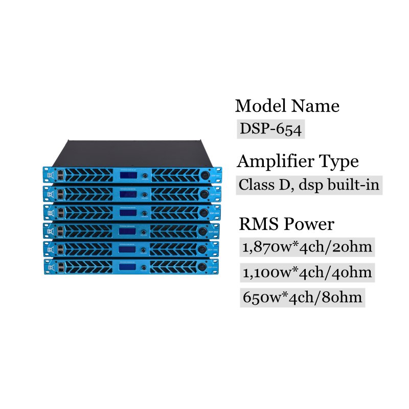 Cvr Amplifier Professional 4ch 1U Energy Saving Power Amplifiers