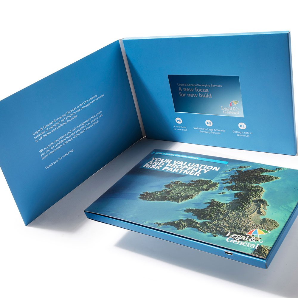 Wholesale Custom Video Brochure 2.4\" 4.3\" 5\" 7\" 10.1\"LCD Screen Video Greeting Card for advertising