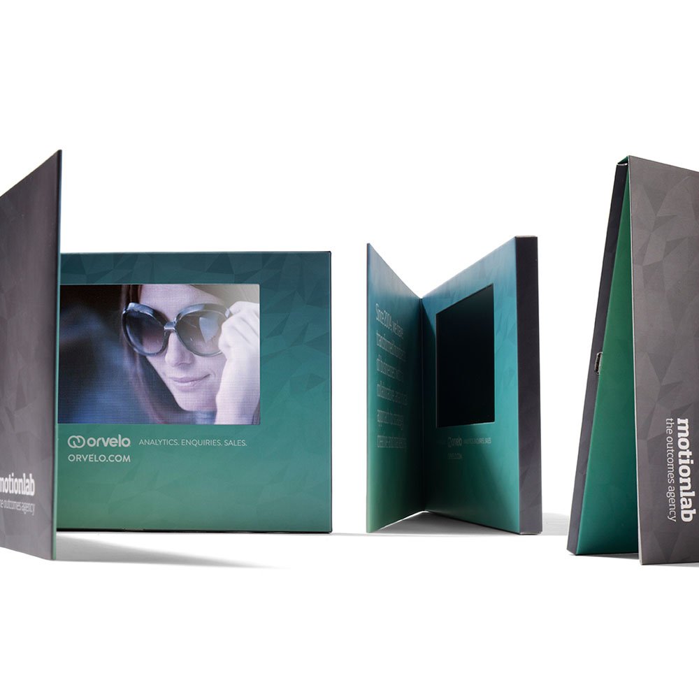 Wholesale Custom Video Brochure 2.4\" 4.3\" 5\" 7\" 10.1\"LCD Screen Video Greeting Card for advertising