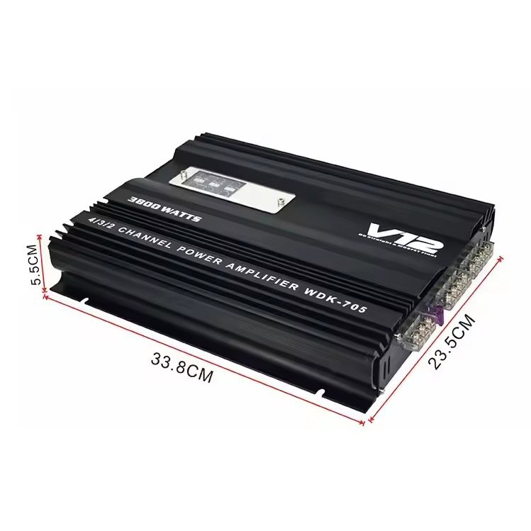 Car Audio Power Amplifier 12V Class AB Car Amplifier 4-channel(WDK-V705)
