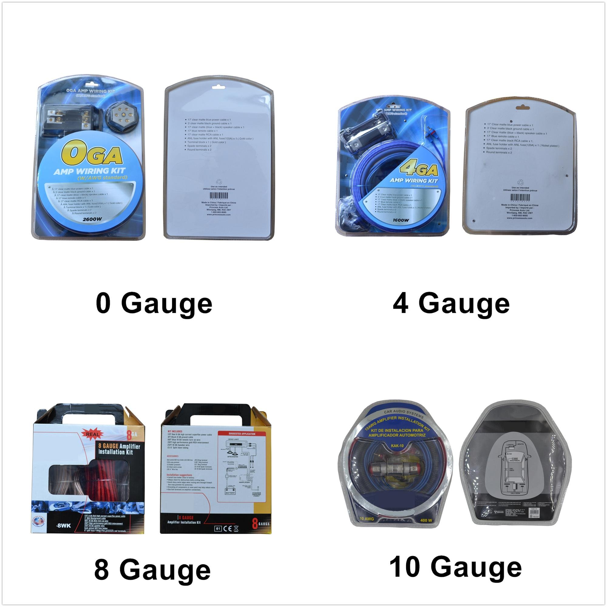 Upgrade Car Audio Experience with Customizable Amplifier Kit OFC CCA TCCA Soft Flexible PVC Jacket