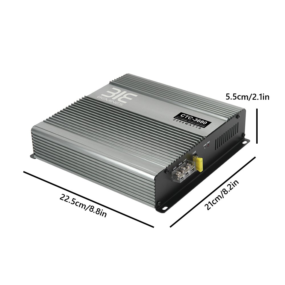 Ready to Ship QMF N368 Small Size Car Audio Amplifier 2 Channel Car Amp High Quality Big Power Amp