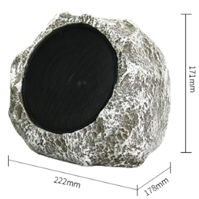 Solar Stone Bluetooth Speaker Outdoor Garden Waterproof Audio Simulation Stone Lawn High Fidelity Stereo Portable Subwoofer