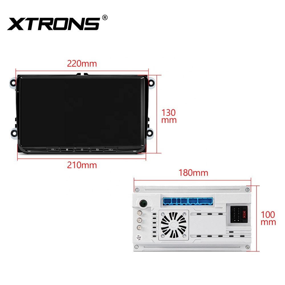 XTRONS 9 Inch Android 14 64GB Car Radio for VW/Skoda/SEAT Carplay 4G LTE Android Auto Stereo