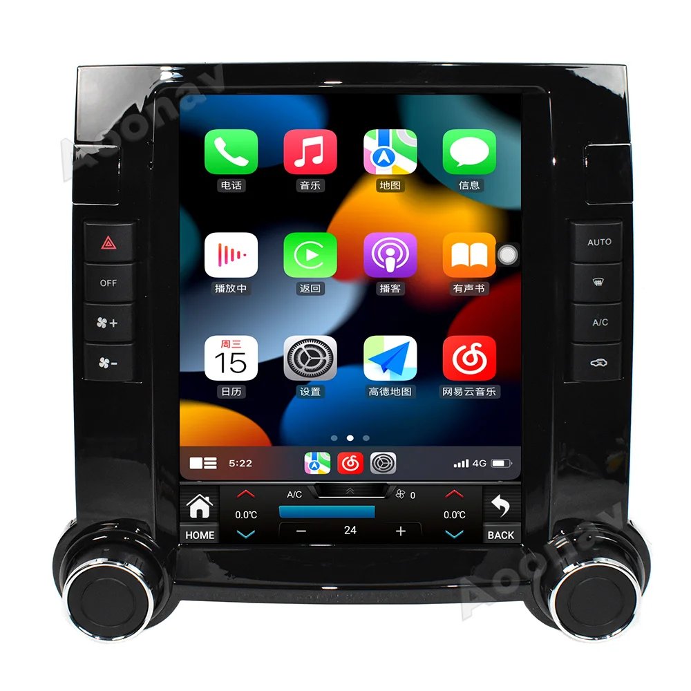9.7 Inch Tesla Screen Car Radio Android 12 for Volkswagen Touareg 2003-2010 Multimedia Player GPS Navigation Stereo Receiver
