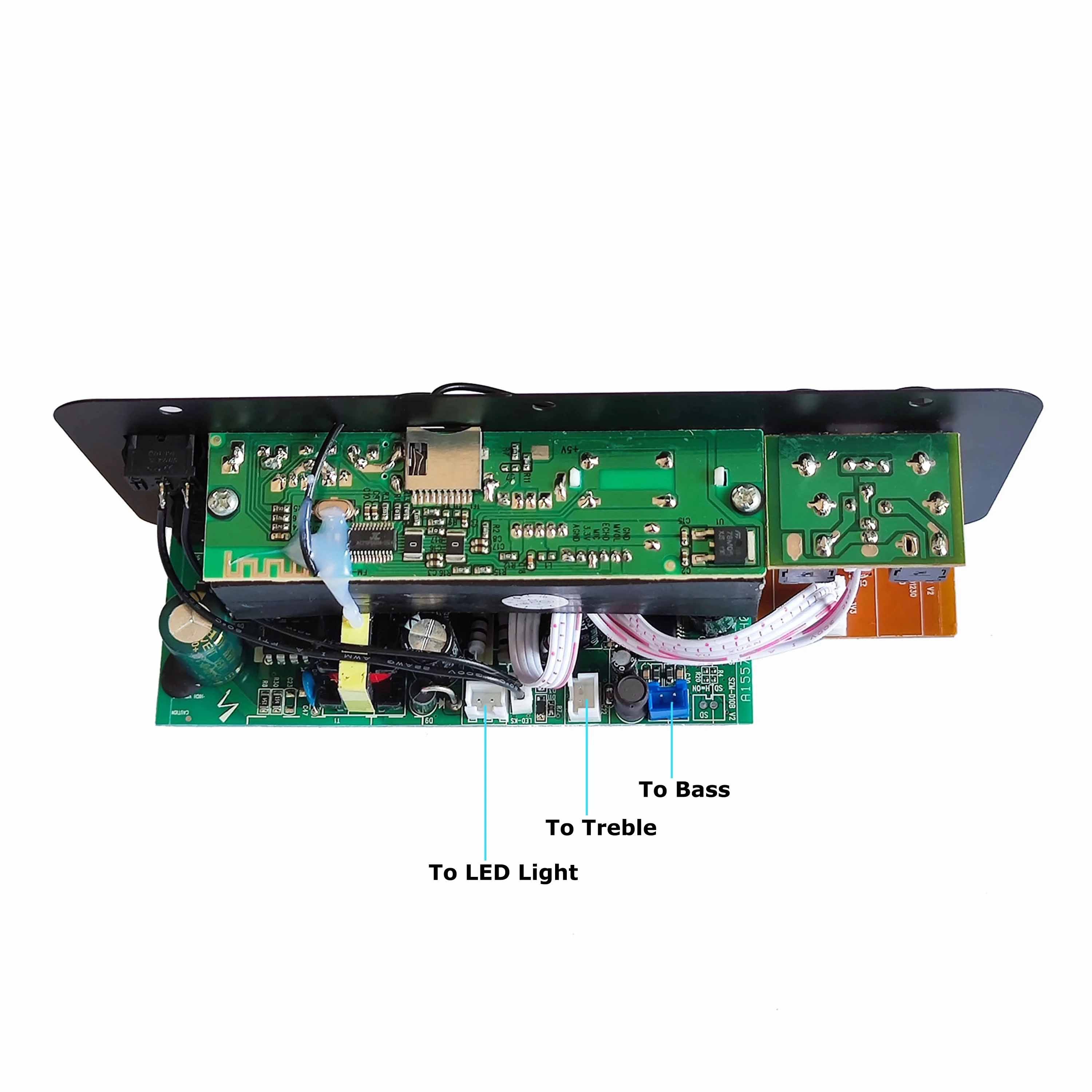 D10 Amplifier Board BT AUX TF Card USB 30-120W for 4 Ohm 40W Speaker 110V 220V 12V 24V Audio Amp Module