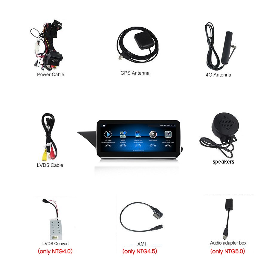 MEKEDE Gps Navigation Wireless Car-Play Android Auto CAR VIDEO for Benz E Class W212 Snapdragon 662 Car 360 Panoramic Camera